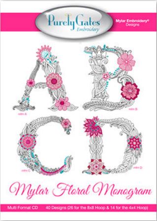 Mylar Floral Monogram